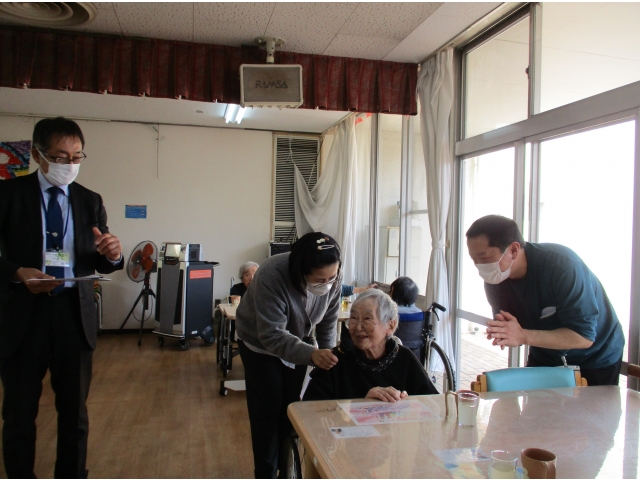 おひとりおひとりへお祝いのご挨拶