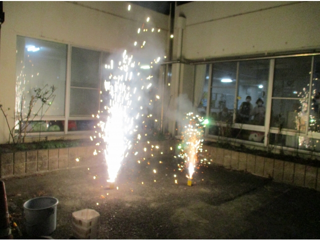 様々な種類の花火がとても綺麗でした。