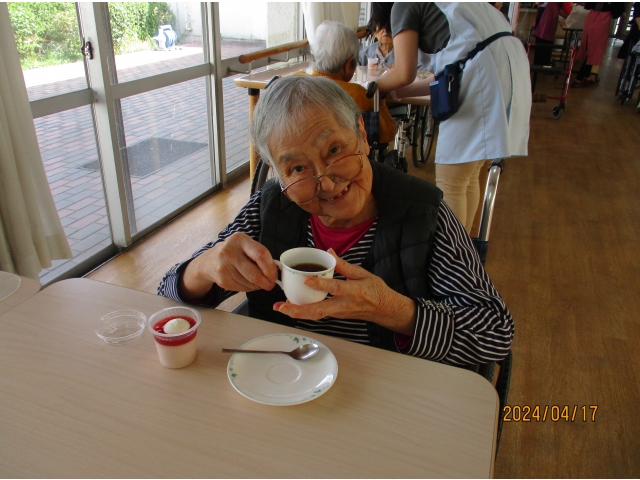 ゆっくりと召し上がりました。