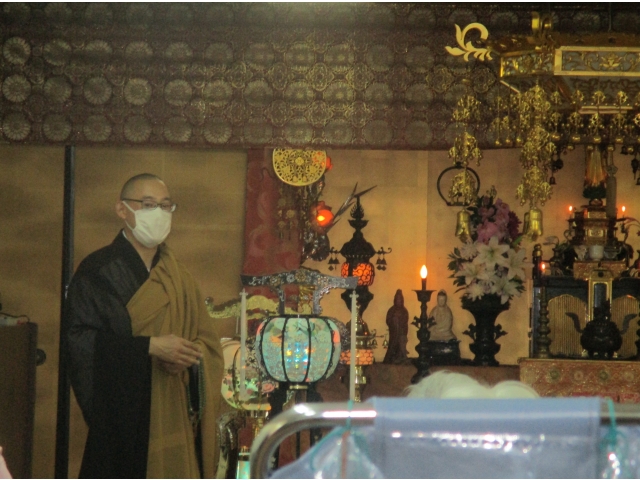 最後に法話をいただきました。