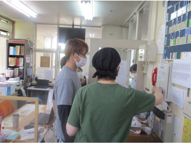 火災発生場所を確認！