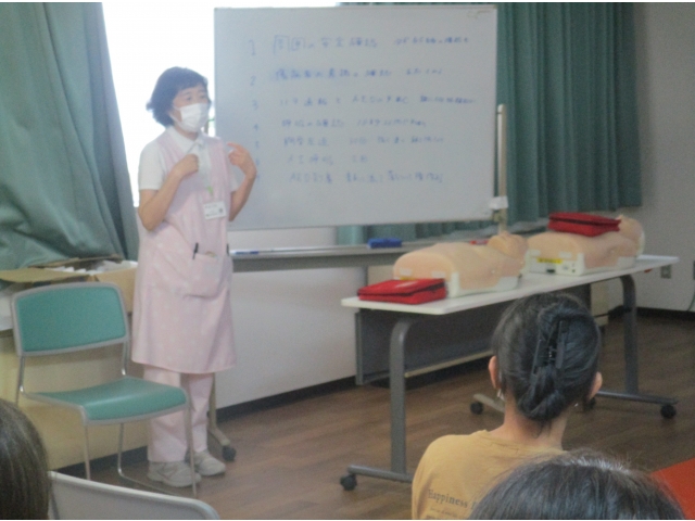 看護主査から、AEDについて説明がありました。