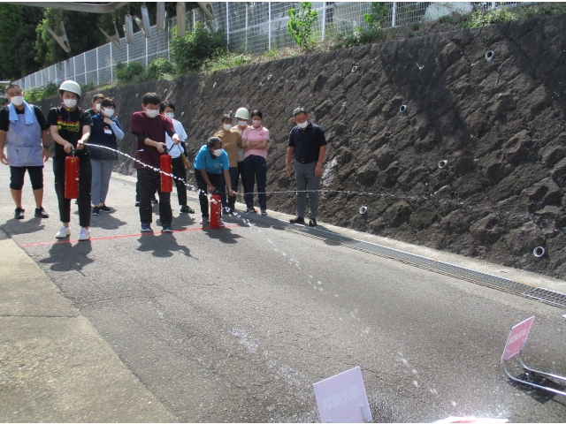 模擬消火を行いました