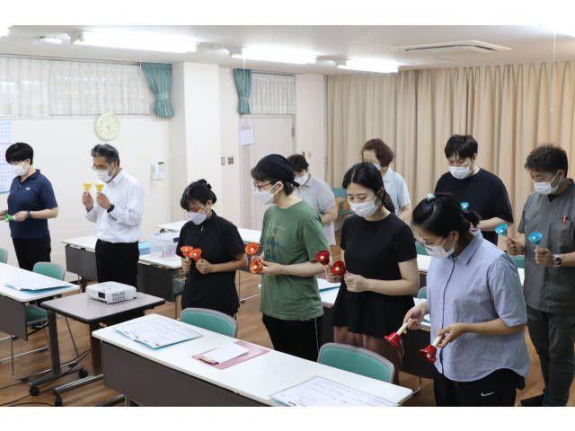 ハンドベル隊の皆さんこの日のために欠かさず練習を行いました🔔