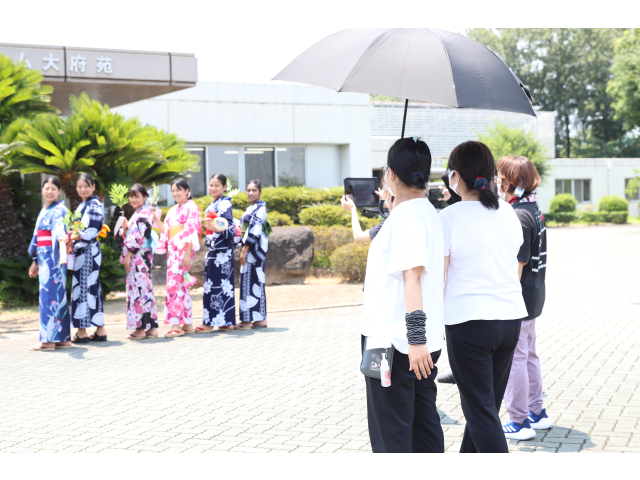 浴衣を着たので外で撮影会📸