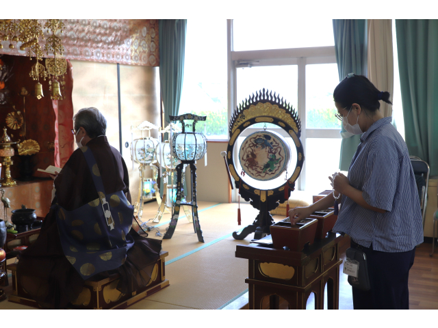 職員も順番にお焼香をしました🤌💨