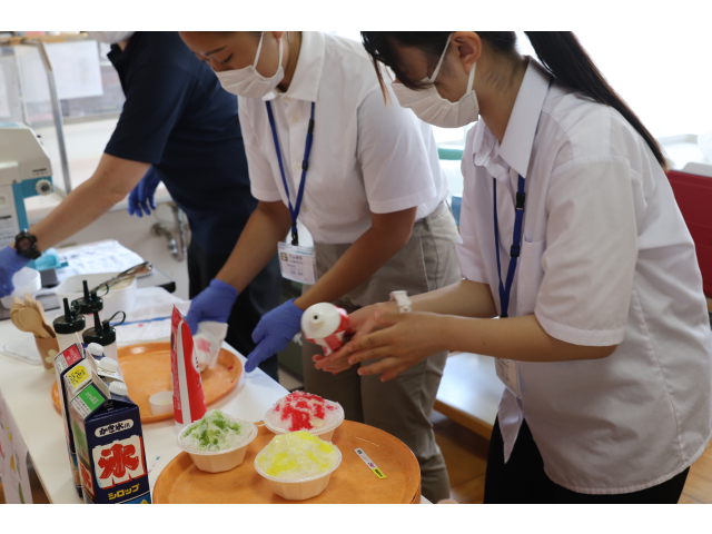 仕上げに練乳をかけて🐮