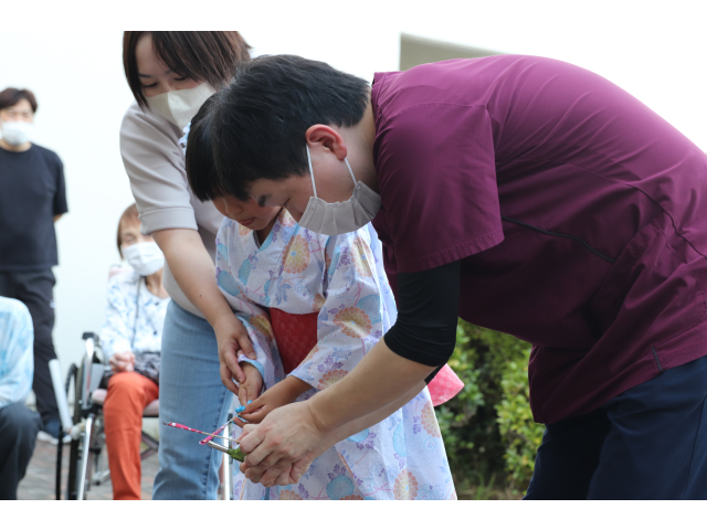 優しい介護員さんが火を付けてくれました🔥