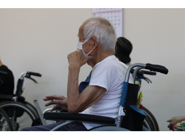 こちらの方は手でリズムをとっていました👋