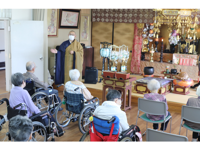 読経の後にご住職からのお言葉🗣️