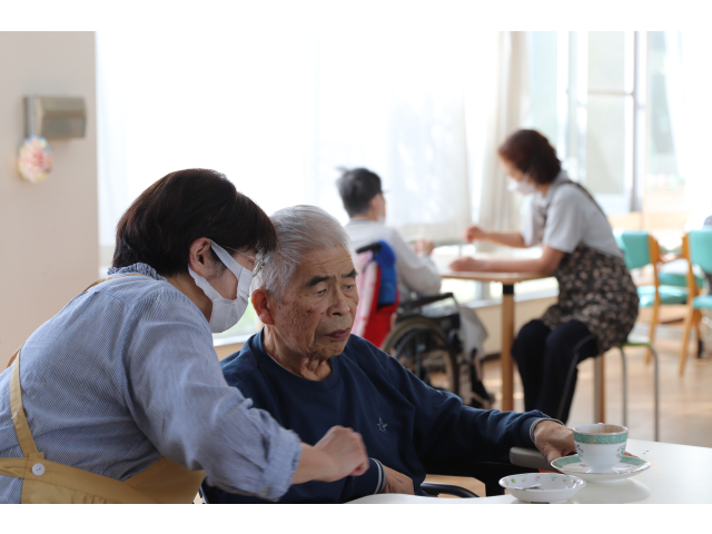 最近入所されたご利用者さんもティータイム初参加です🤗