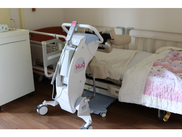 低床ベッドでも使用できることを確認しました。