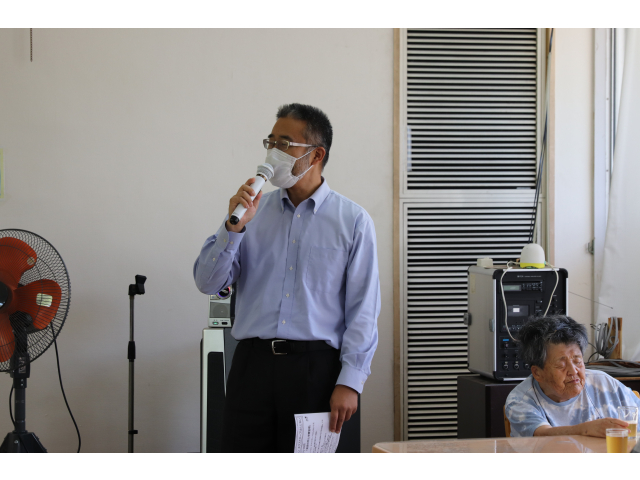 各フロアにて苑長から誕生月の方へお祝いの言葉をいただきました🗣️