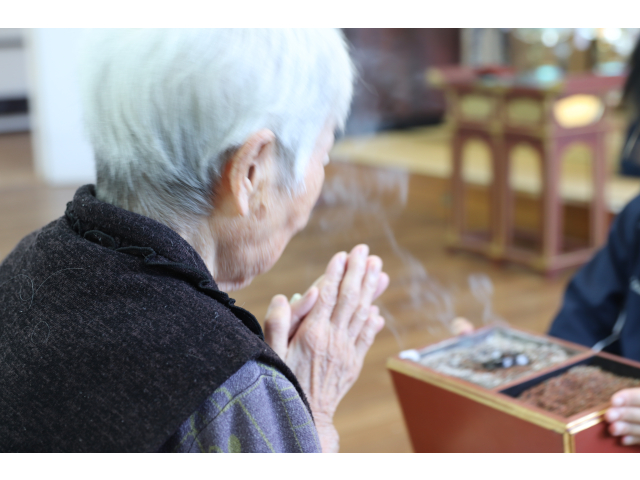 しっかり手を合わせて🙏