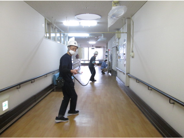 消火栓での消火をいそげ❗