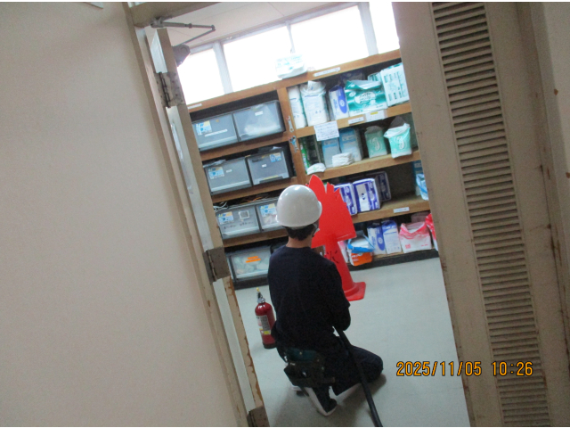 消火栓による消火開始🔥