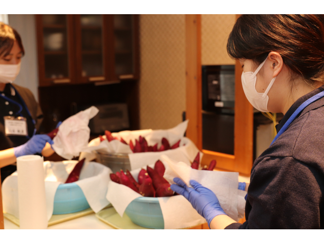 水分を取って…🤔