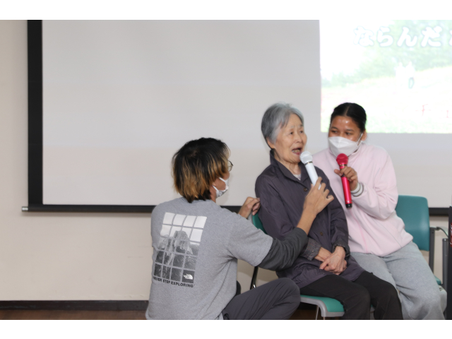 飛び入り参加の大トリの方です😮技能実習生と一緒に歌いました🎶