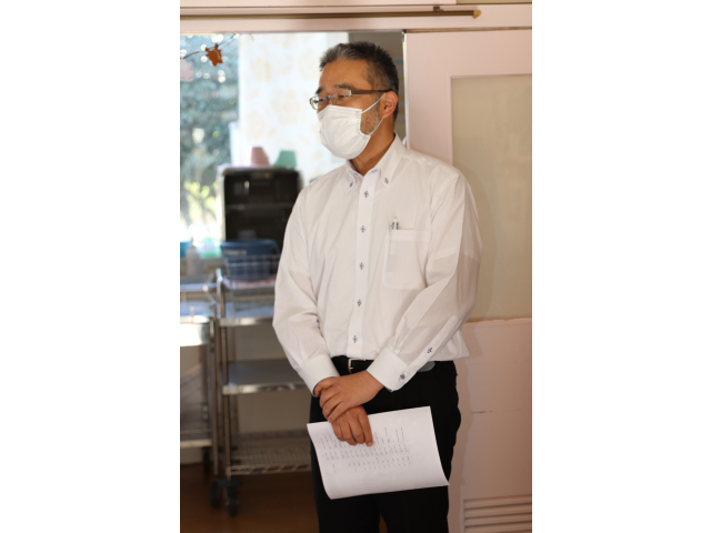 苑長よりお祝いの言葉🗣️