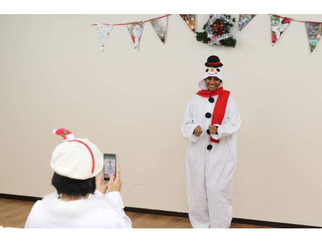 おまけ…生活相談員と技能実習生が何やら撮影会してました😏