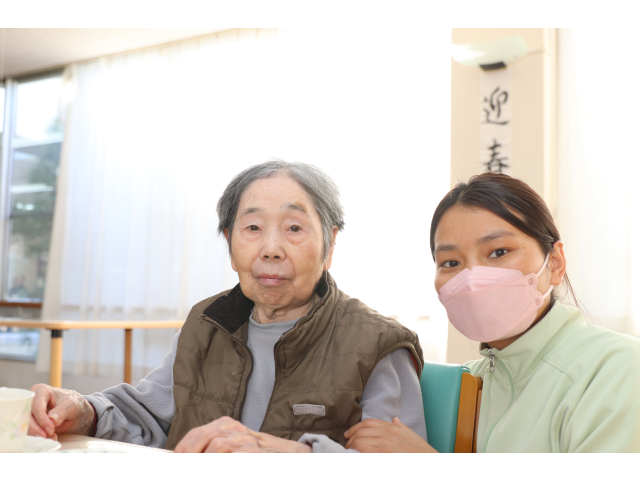 技能実習生とキメ顔🤩