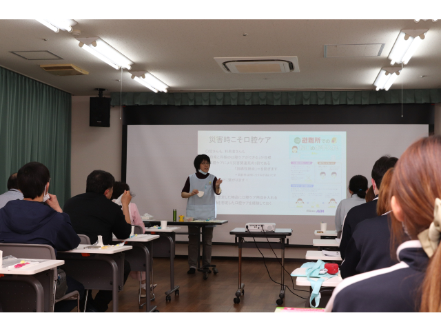 災害時の口腔ケアの方法についても教えて頂きました🦷