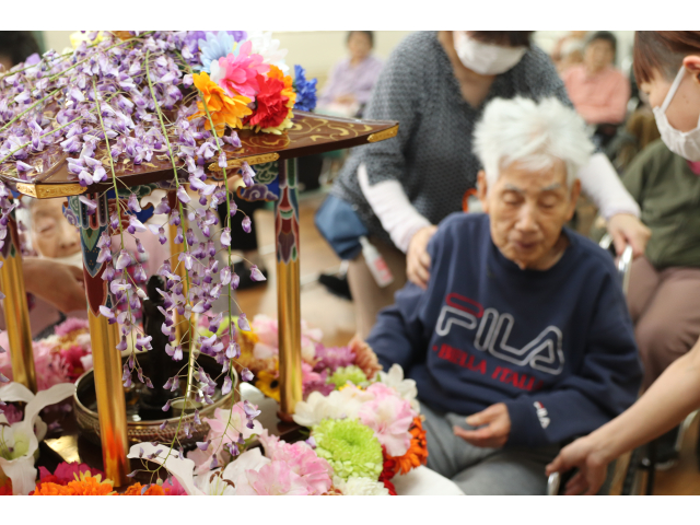 綺麗な花を見て笑顔が見られました🤭