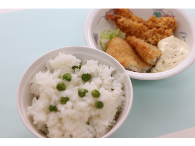 豆ごはんは皆さんに好評でした🙌