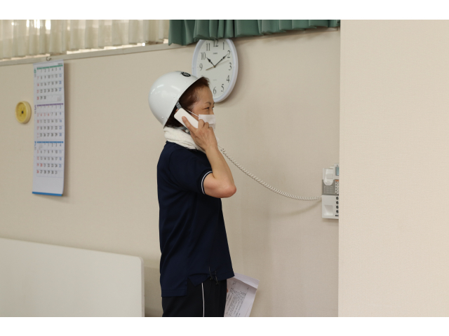 隊長への避難完了連絡📞「全員避難完了です❗」