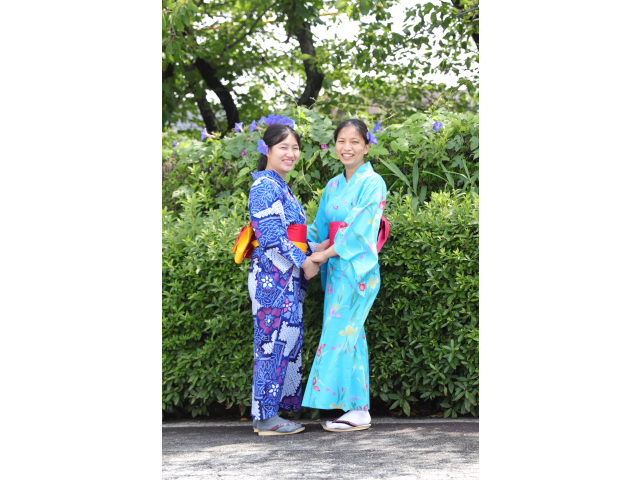 外で朝顔と📸