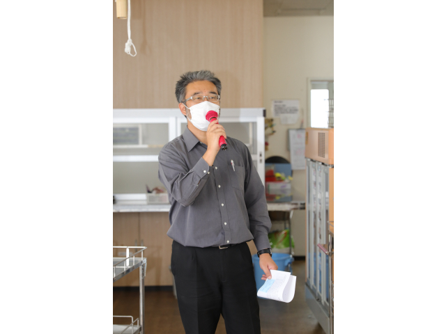 苑長からお祝いのお言葉をいただきました🗣️
