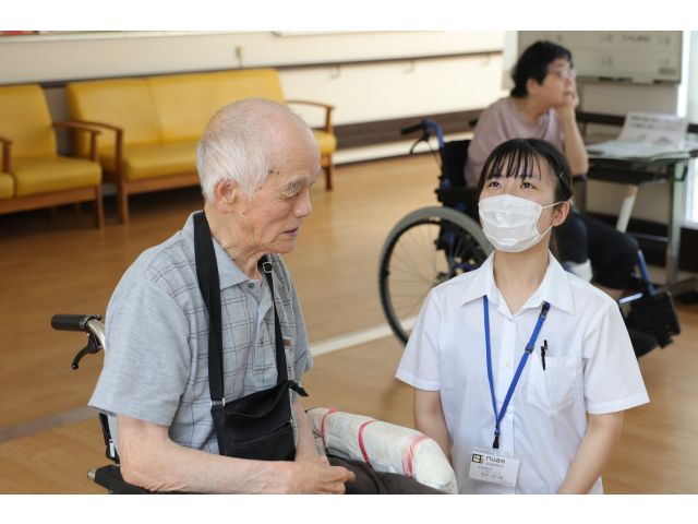 利用者の方とも楽しくお話🥰