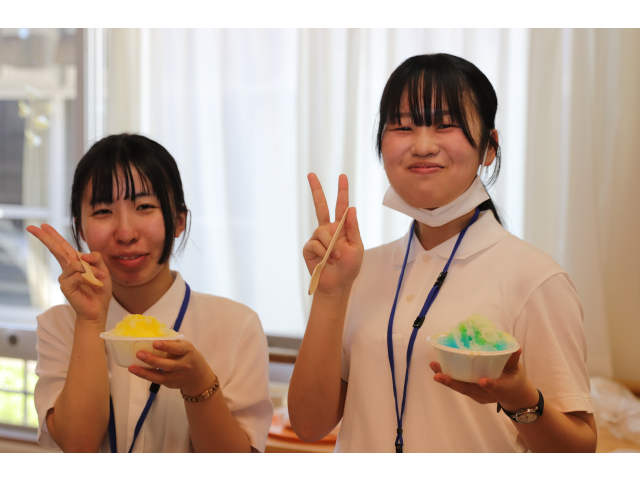 最後にはみんなで味見しました🤗冷たくておいしかったぁぁぁ😋