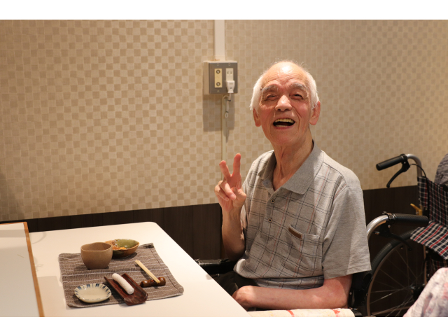 珍しくピースしてくれました✌