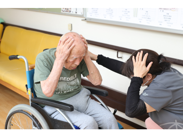 姿勢を低くして頭を守りじっとしています😮