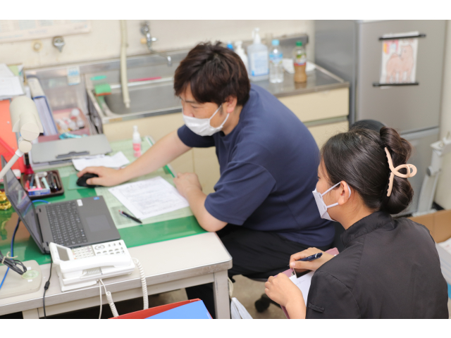 介護主査と打ち合わせかな❓