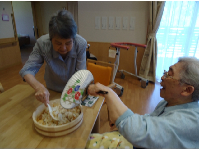 ユニットでのちらし寿司調理