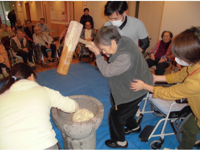 餅つき会