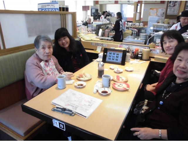 ご家族様と合流し一緒に食べることができました