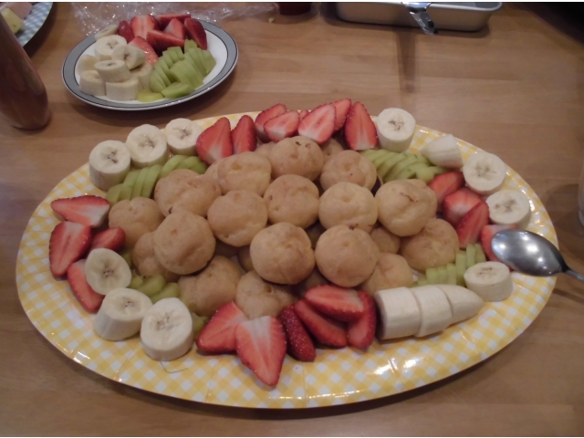 フルーツとシュークリーム