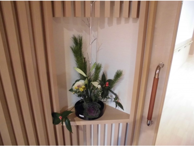 ユニットの玄関に