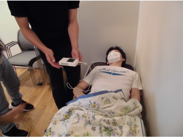 膀胱にたまっている尿量を計測