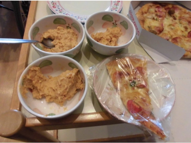 ミキサーにかけてなめらかに。
