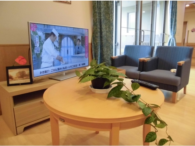 リビングのテレビ前もいい感じ