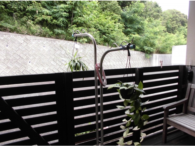 裏山の緑には注目しないでください。