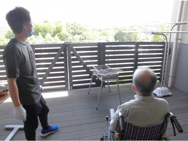 外は気持ちがいいな～