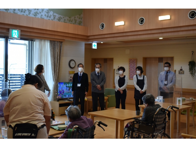 ユニットにて　ごあいさつ