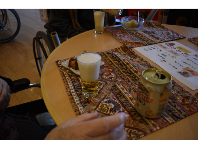 ビールが人気です