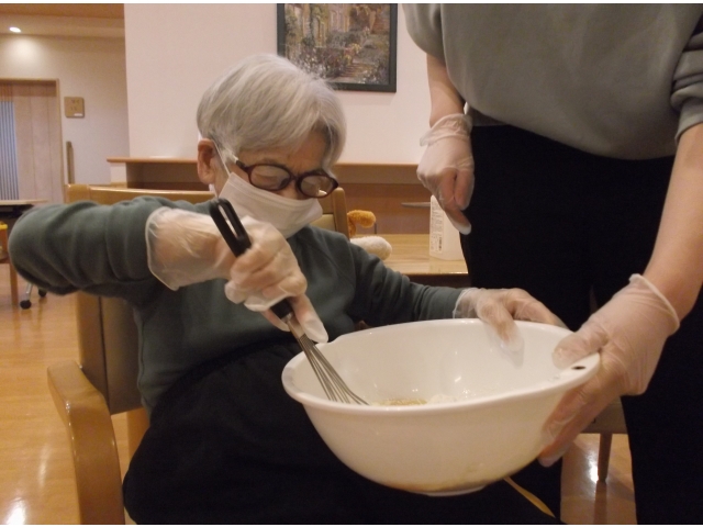 粉が飛び散らないように