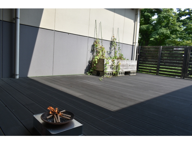 こはくフロアのテラス